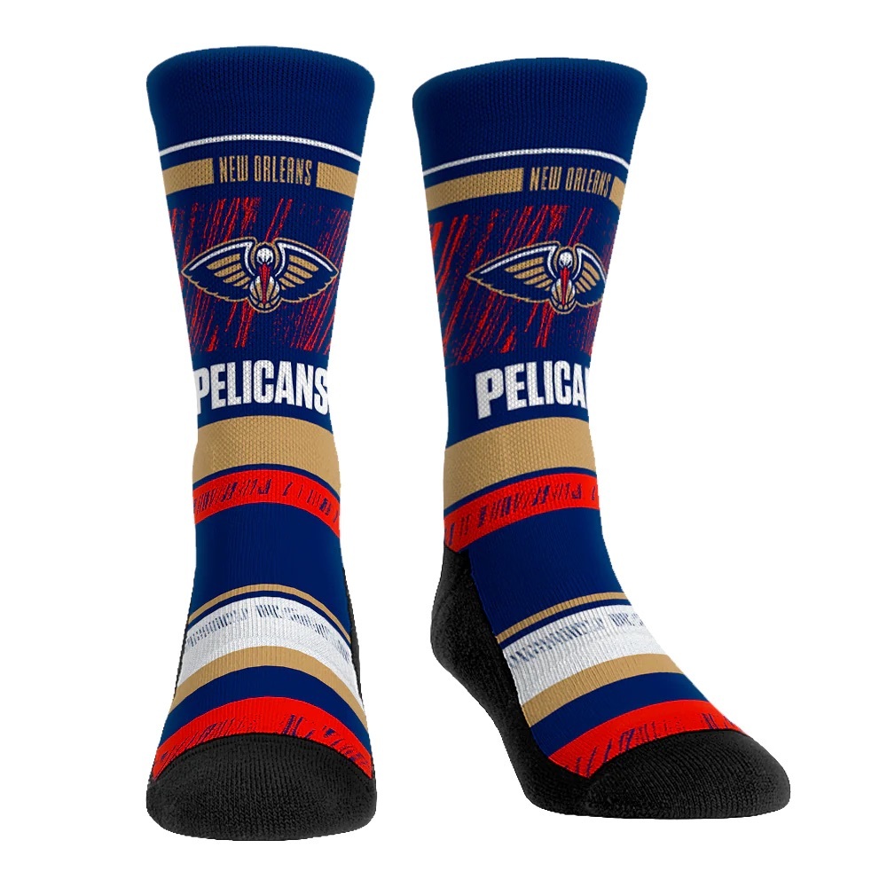 NWT Rock Em NEW ORLEANS PELICANS socks L/XL